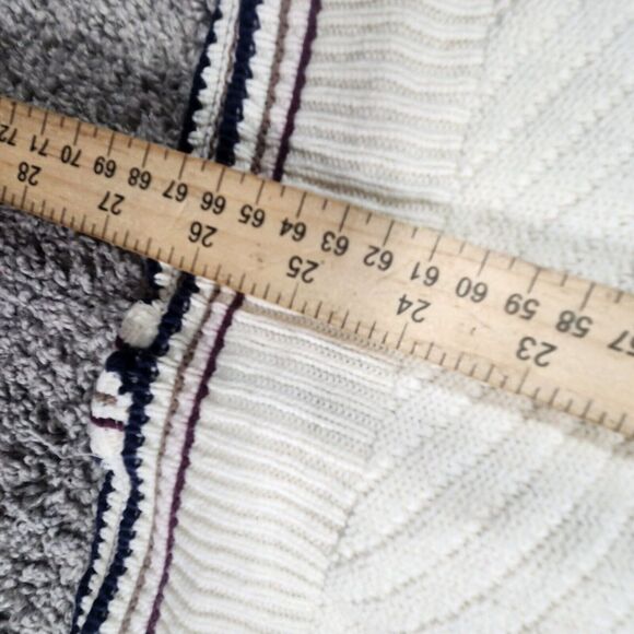 Vintage Carmel Cardigan Mens 2XL XXL White Tennis Ademia Preppy Old Money - Picture 10 of 11